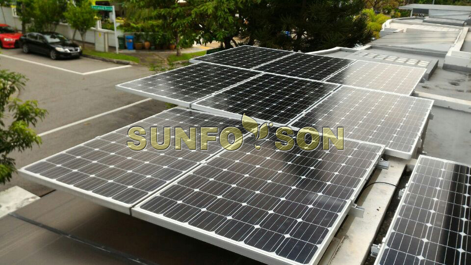 Estructura de montaje del panel solar de ángulo fijo SunRack