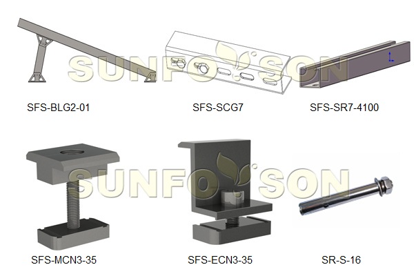 solar flat roof mounting systems