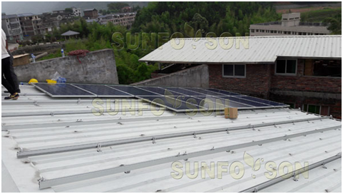 solar aluminum tin roof mount