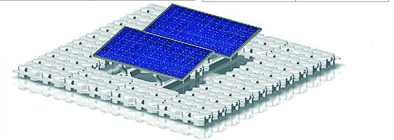 Sistema de montaje solar flotante