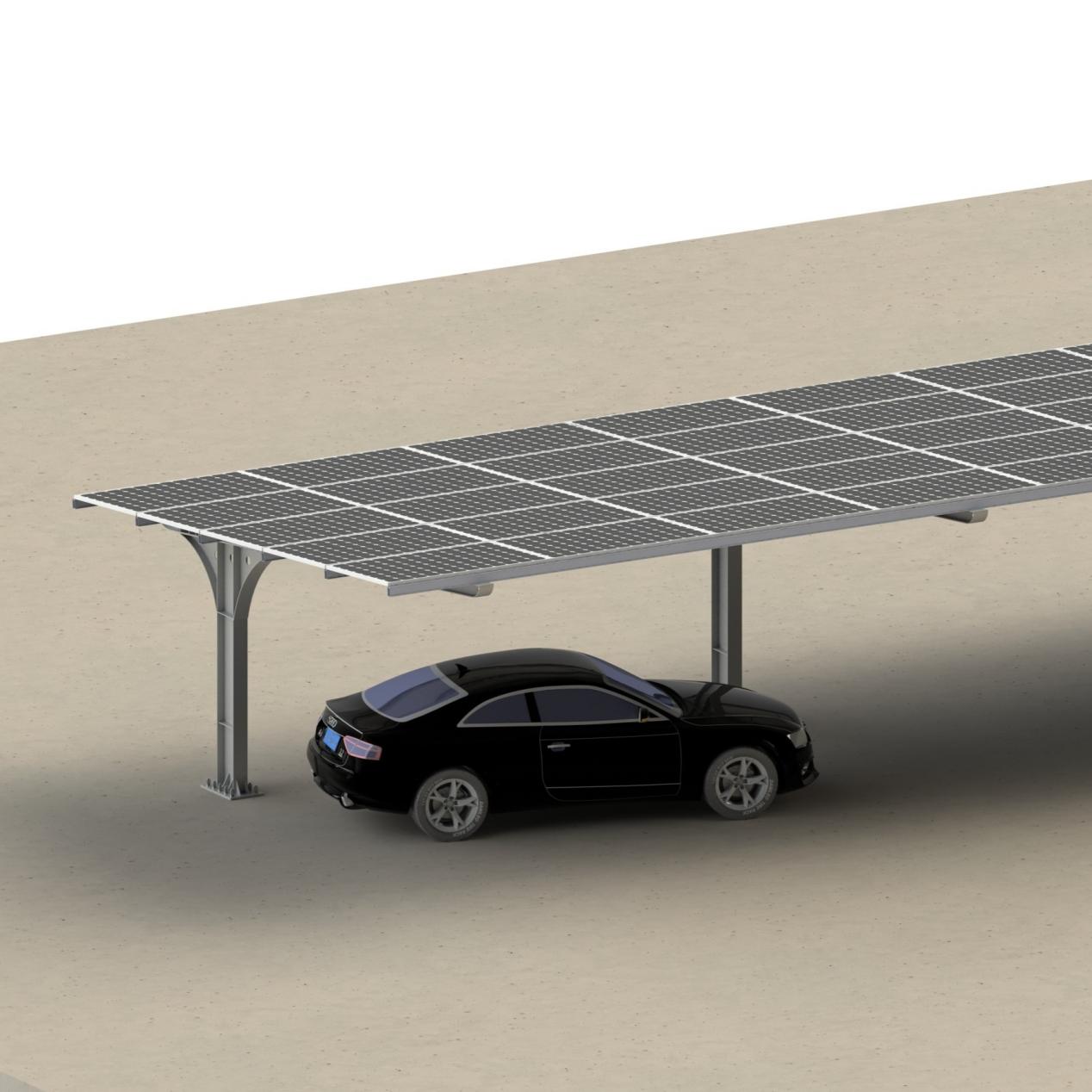 Single-Row Column Carport