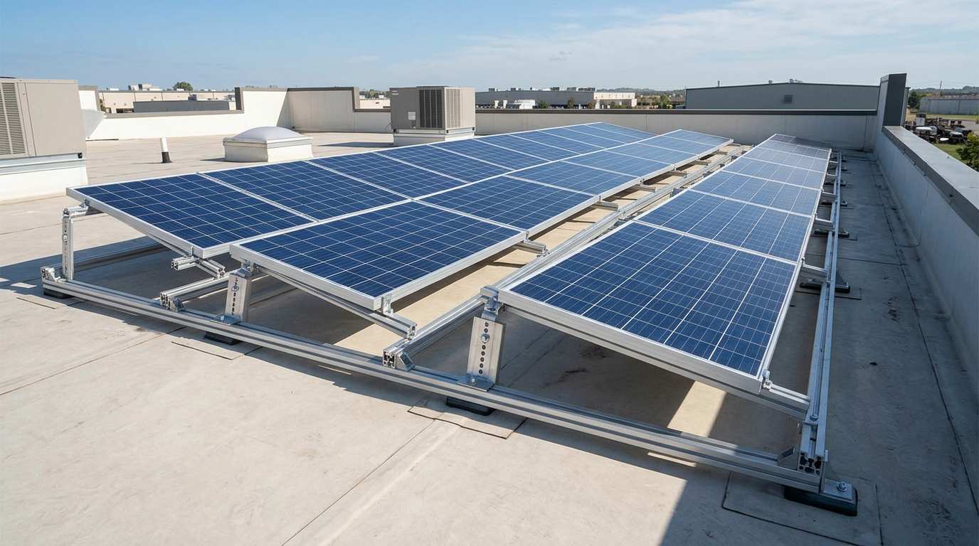Adjustable tilt solar roof mounting system engineered by Sunforson