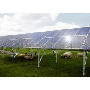 sistema de montaje pv solar de tornillo de tierra, montaje de instalación de energía solar