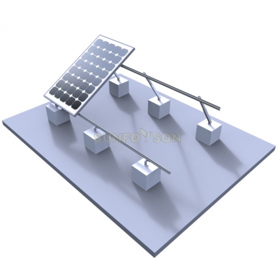 sistema de montaje en el techo del panel solar