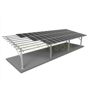 solución de montaje en el garaje para la instalación de paneles solares