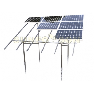 instalación de granja solar estructuras de soporte de montaje en suelo