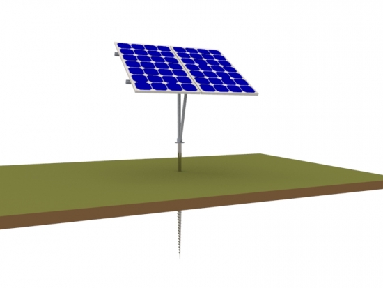Single Pole Solar Structure