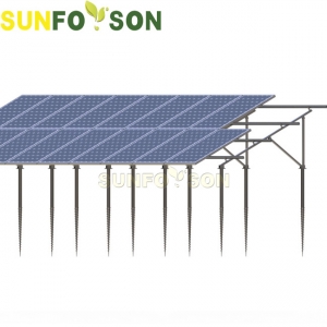 soportes de montaje solar de tornillo de tierra
