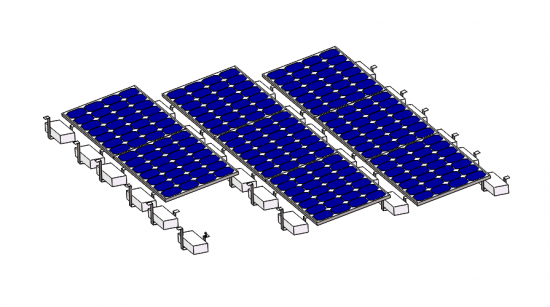 SFS-FJ-01 Sistema de lastre solar dividido