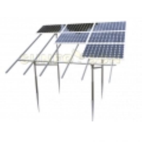 instalación de granja solar estructuras de soporte de montaje en suelo