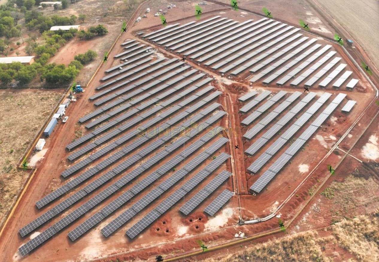Proyecto solar de 4 MW sobre suelo finalizado en Costa de Marfil
