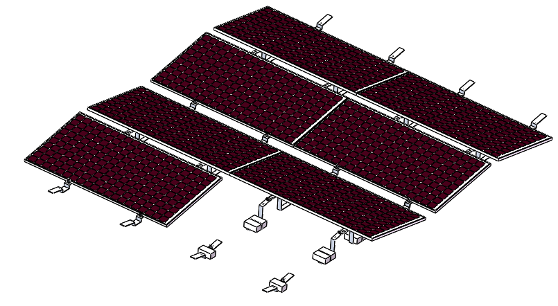 Sistema de lastre dividido: sistema fotovoltaico de techo plano no penetrante