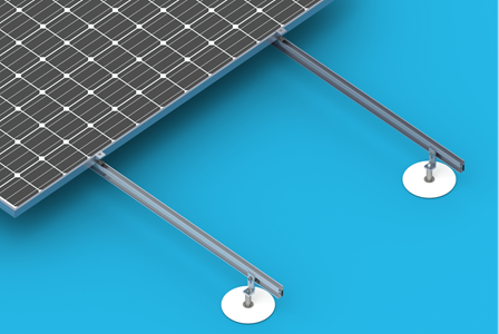 Sistema de montaje solar para techo flexible impermeable Sunrack TPO