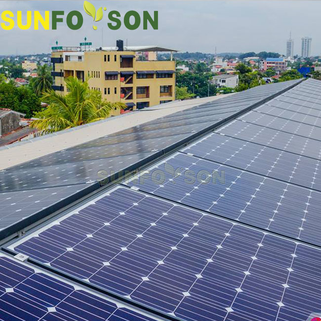  250kw Proyecto de montaje solar de techo de metal trapezoidal terminado en México