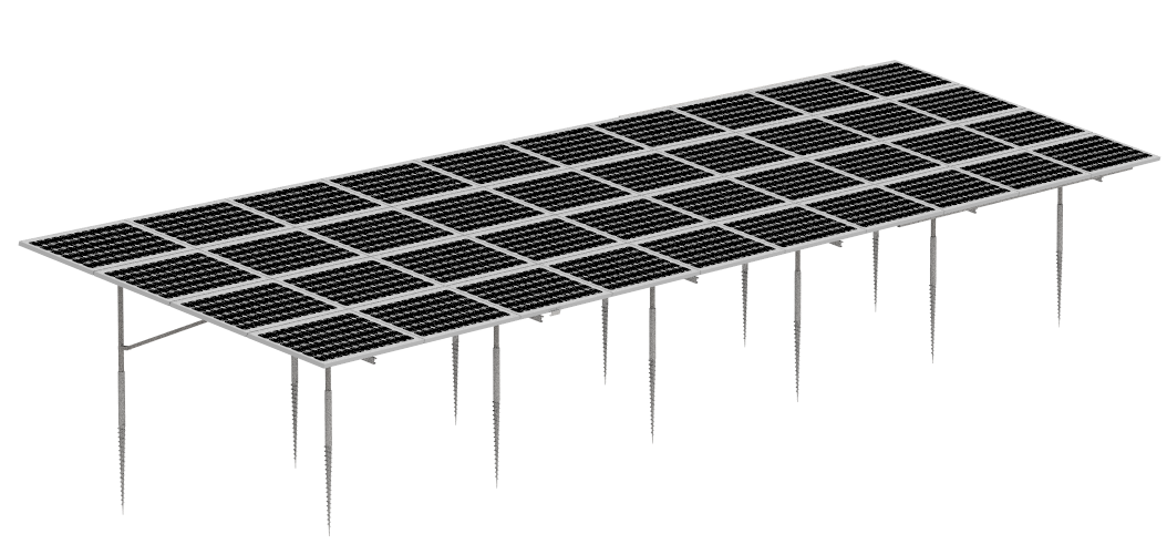 sfs-gm-05b sistema de montaje de tornillo de tierra de acero al carbono SunRack