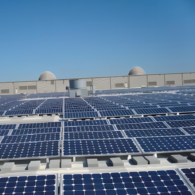 Estructura de montaje en techo plano de 1,5 MW