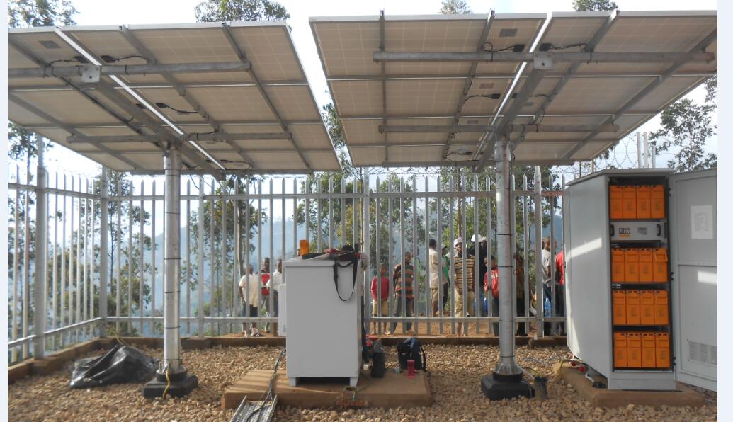 proyecto solar de montaje en tierra en África completado con éxito