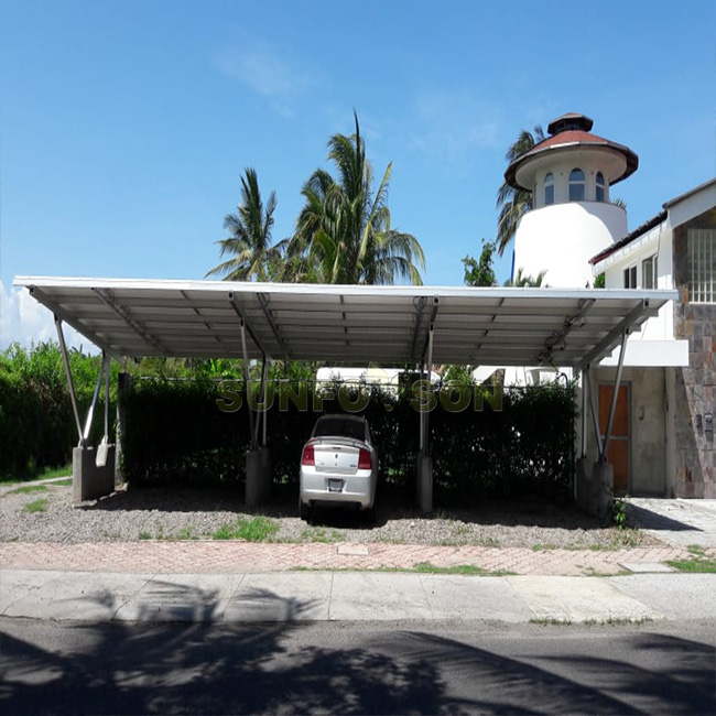 Sunforson BIPV Solar Carport Project in Mexico